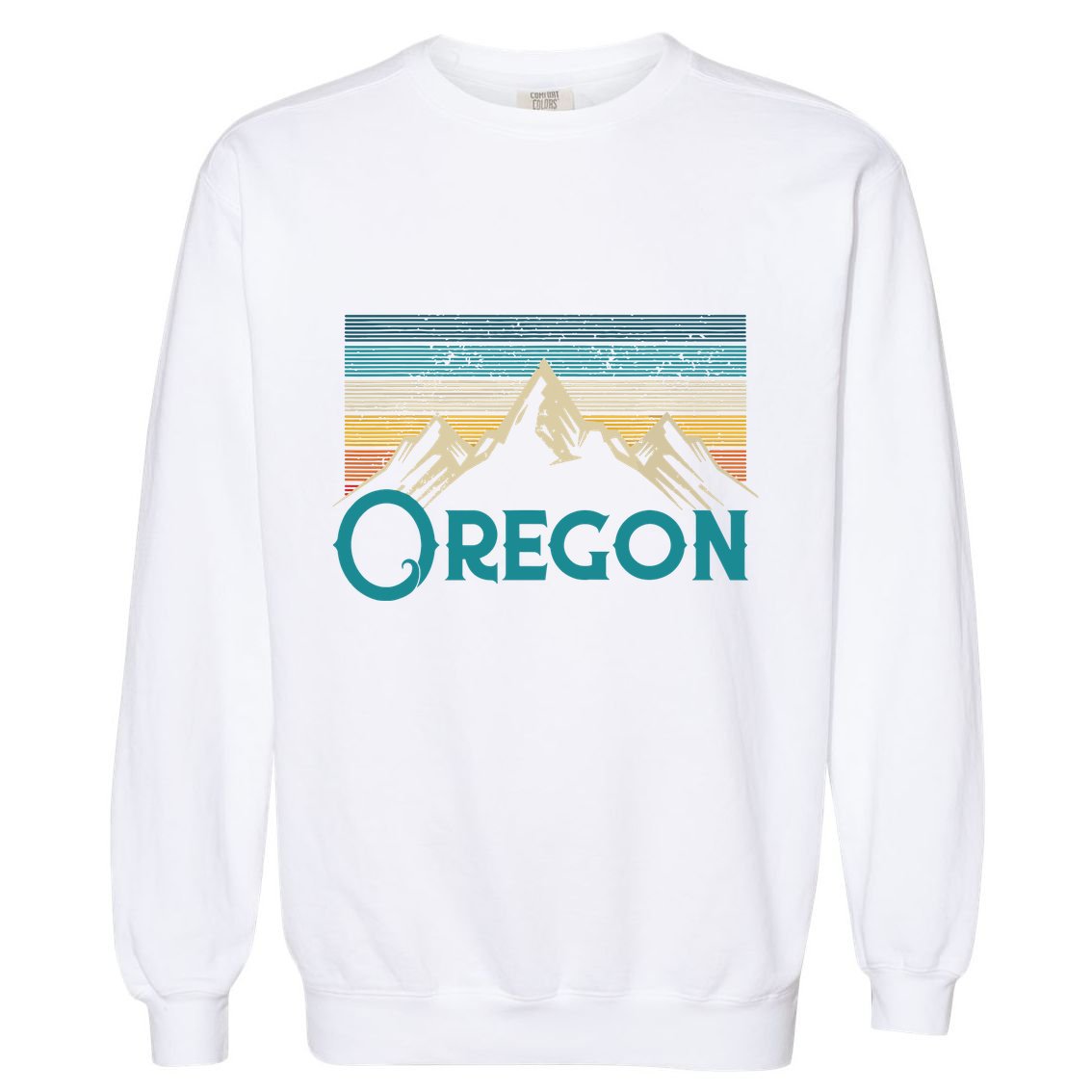 Oregon Vintage Mountains Retro Hiking Souvenir Gift Garment-Dyed Sweatshirt