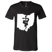 Ohio Veterinary Medicine Vet Tech Clinic V-Neck T-Shirt