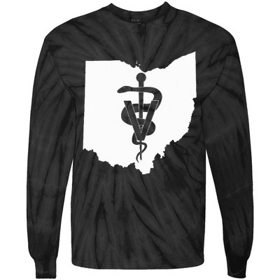 Ohio Veterinary Medicine Vet Tech Clinic Tie-Dye Long Sleeve Shirt