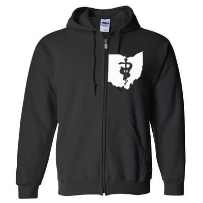 Ohio Veterinary Medicine Vet Tech Clinic Full Zip Hoodie