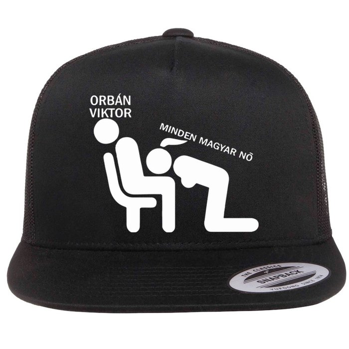 Orban Viktor Minden Magyar No Flat Bill Trucker Hat