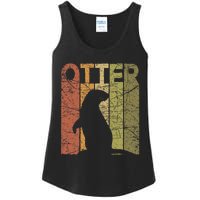 Otter Vintage Otter Lover Retro Sea Otter Ladies Essential Tank