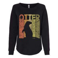 Otter Vintage Otter Lover Retro Sea Otter Womens California Wash Sweatshirt