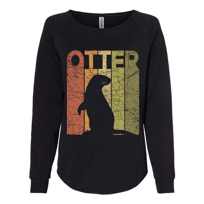 Otter Vintage Otter Lover Retro Sea Otter Womens California Wash Sweatshirt