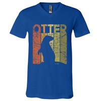 Otter Vintage Otter Lover Sea Otter V-Neck T-Shirt