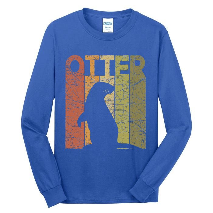 Otter Vintage Otter Lover Sea Otter Tall Long Sleeve T-Shirt