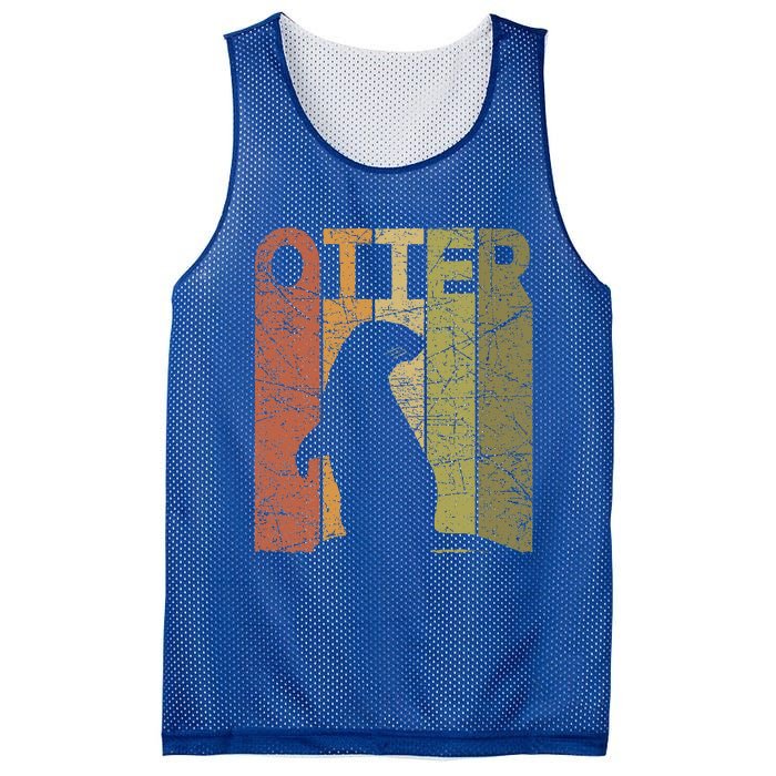 Otter Vintage Otter Lover Sea Otter Mesh Reversible Basketball Jersey Tank