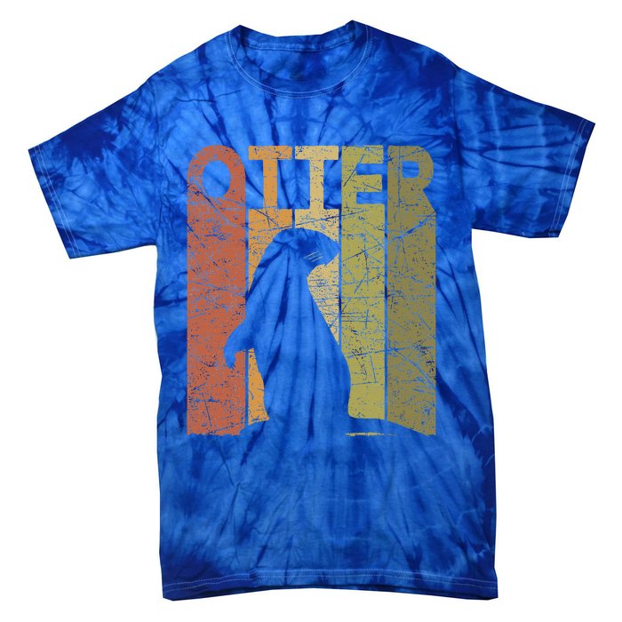 Otter Vintage Otter Lover Sea Otter Tie-Dye T-Shirt