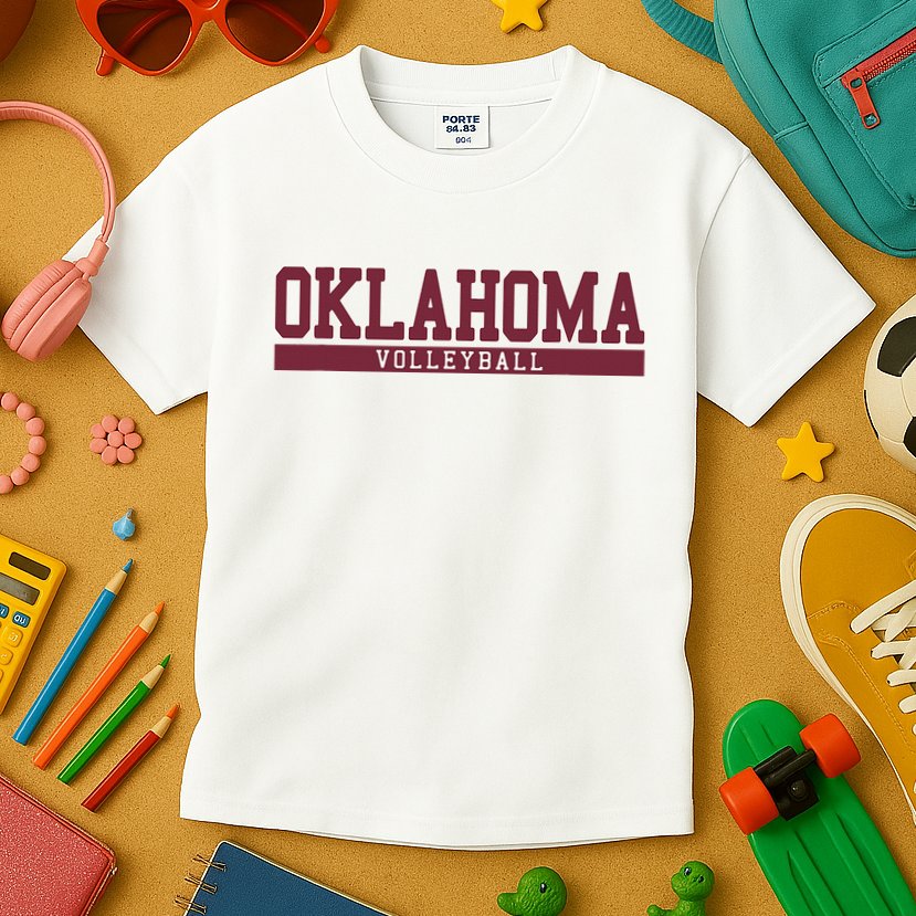 Oklahoma Volleyball Kids T-Shirt