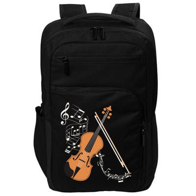 Orchestra Violin Player Gift Musical Instrument Violin Impact Tech Backpack