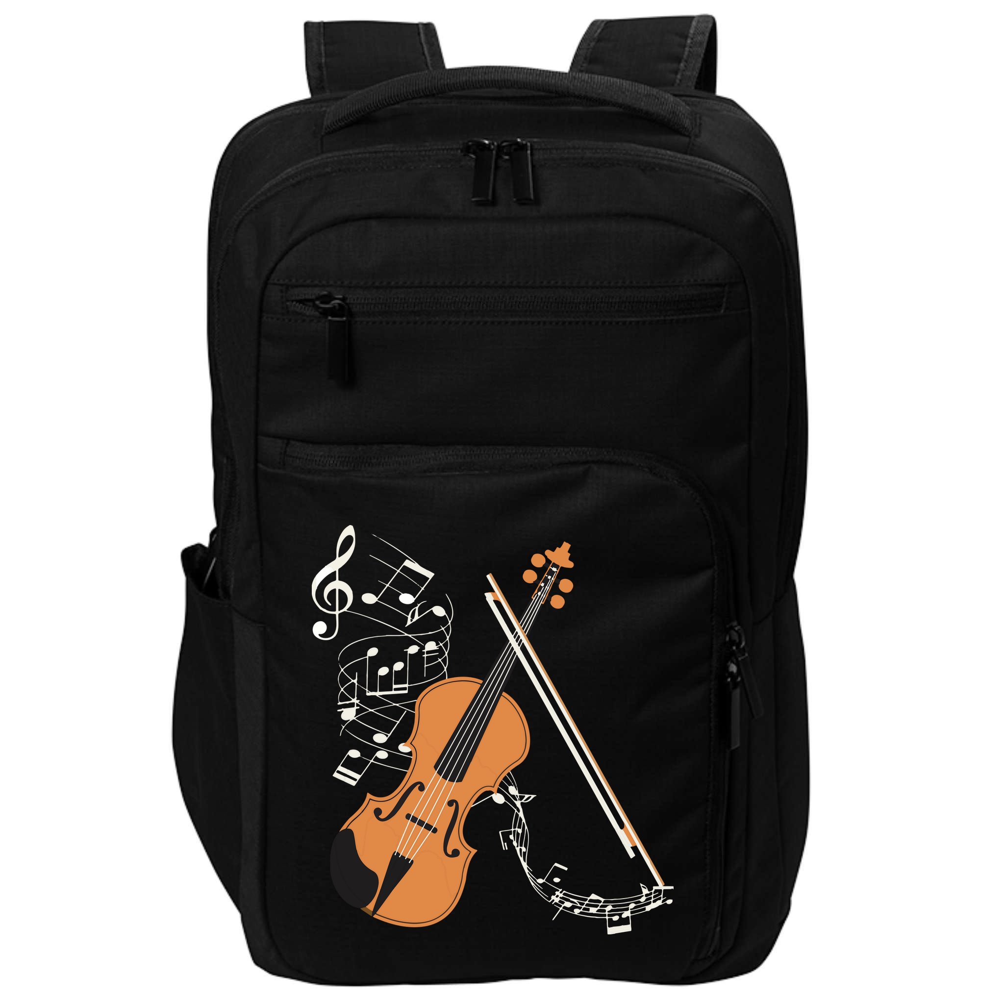 Orchestra Violin Player Gift Musical Instrument Violin Impact Tech Backpack