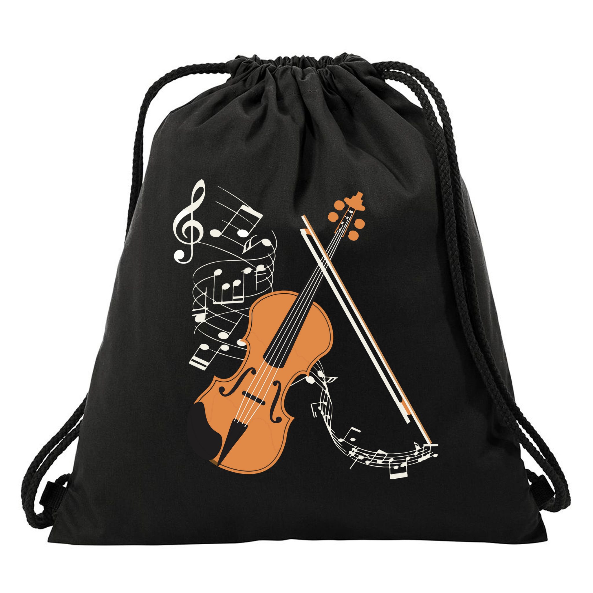 Orchestra Violin Player Gift Musical Instrument Violin Drawstring Bag