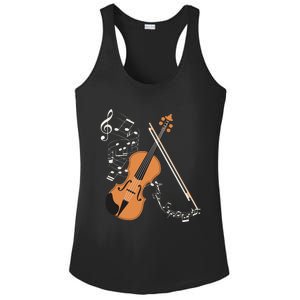 Orchestra Violin Player Gift Musical Instrument Violin Ladies PosiCharge Competitor Racerback Tank