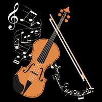 Orchestra Violin Player Gift Musical Instrument Violin Baby Bodysuit