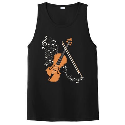 Orchestra Violin Player Gift Musical Instrument Violin PosiCharge Competitor Tank