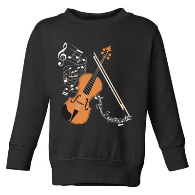 Orchestra Violin Player Gift Musical Instrument Violin Toddler Sweatshirt