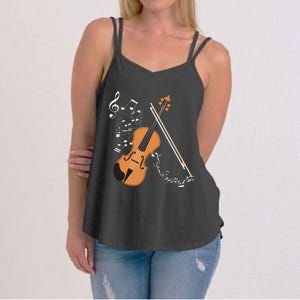 Orchestra Violin Player Gift Musical Instrument Violin Women's Strappy Tank