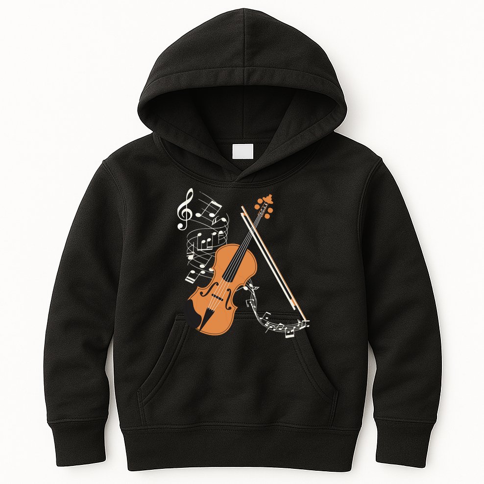 Orchestra Violin Player Gift Musical Instrument Violin Kids Hoodie