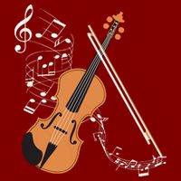 Orchestra Violin Player Gift Musical Instrument Violin Cooling Performance Crew T-Shirt