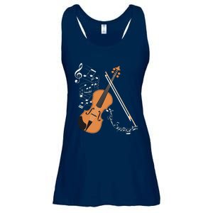 Orchestra Violin Player Gift Musical Instrument Violin Ladies Essential Flowy Tank