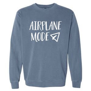 On Vacation Pilot Lazy Airplane Mode Cute Gift Garment-Dyed Sweatshirt