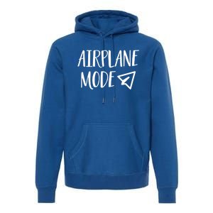 On Vacation Pilot Lazy Airplane Mode Cute Gift Premium Hoodie