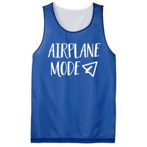 On Vacation Pilot Lazy Airplane Mode Cute Gift Mesh Reversible Basketball Jersey Tank