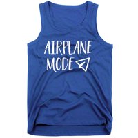 On Vacation Pilot Lazy Airplane Mode Cute Gift Tank Top