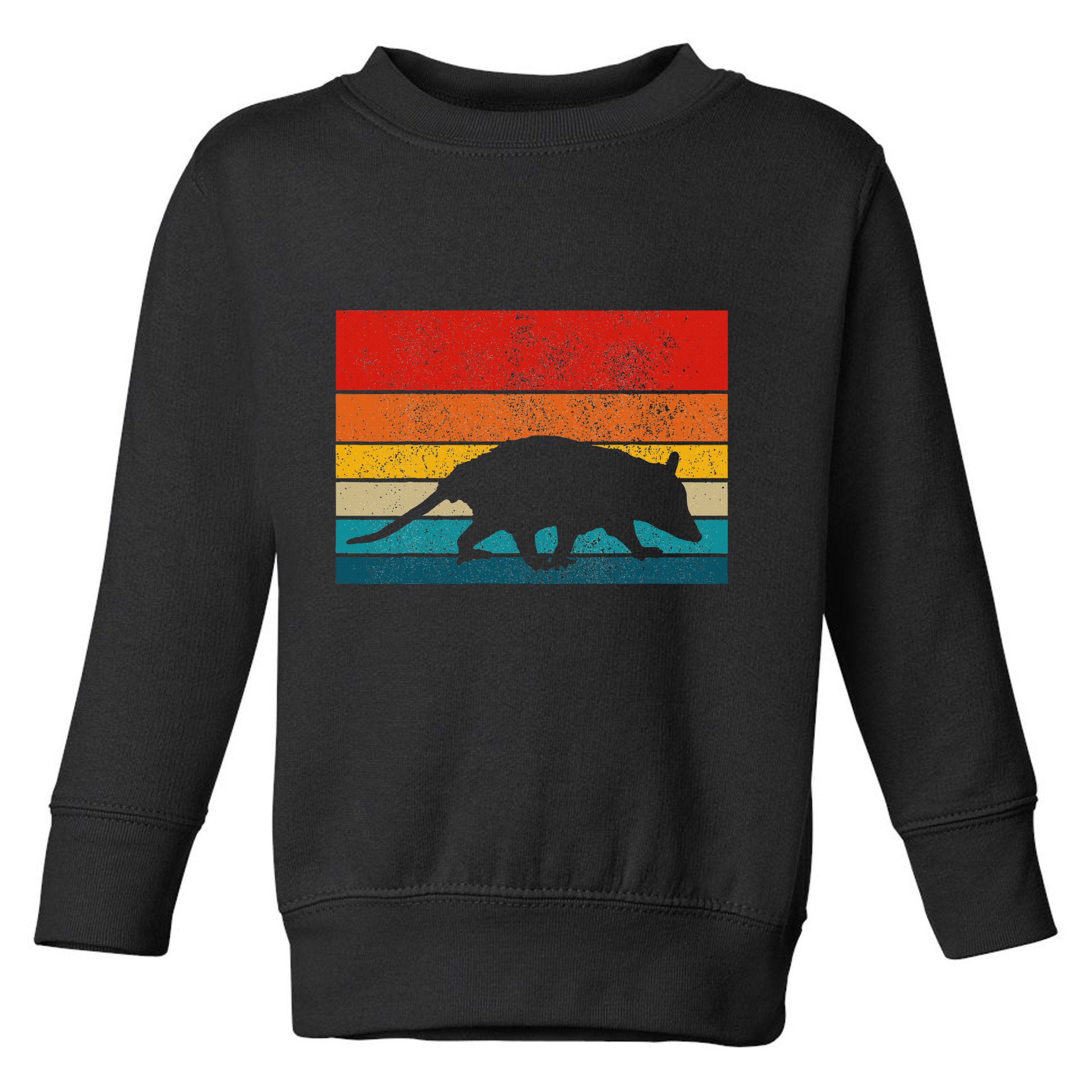 Opossum Vintage Retro Possum Toddler Sweatshirt