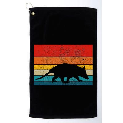 Opossum Vintage Retro Possum Golf Towel