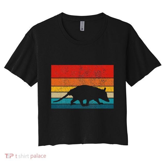 Opossum Vintage Retro Possum Crop Top