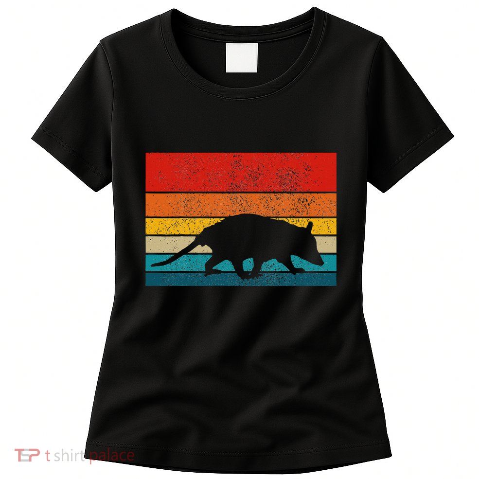 Opossum Vintage Retro Possum Womens T-Shirt