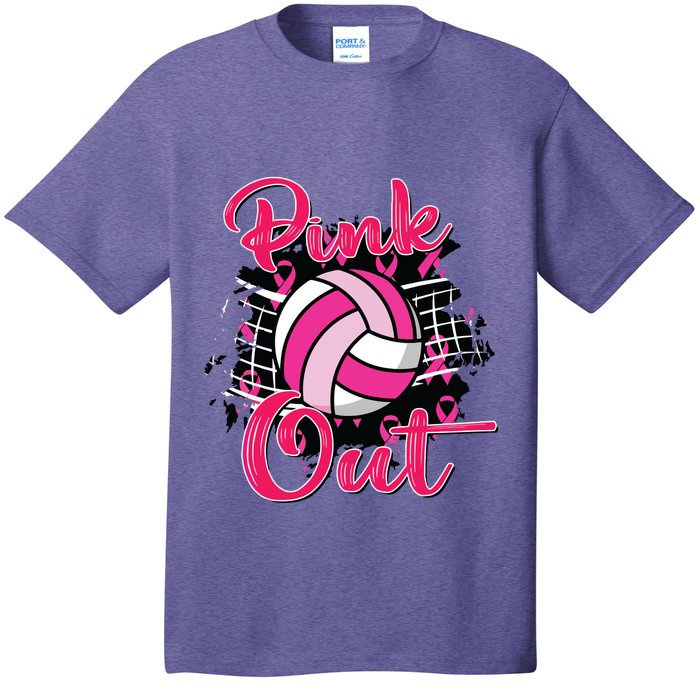 Out Volleyball Ribbon Breast Cancer Awareness T-Shirt