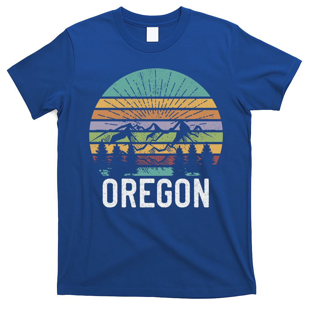 Oregon Vintage Retro Mountain 70's 80's Camping Ski Gift T-Shirt