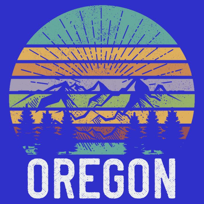 Oregon Vintage Retro Mountain 70's 80's Camping Ski Gift T-Shirt