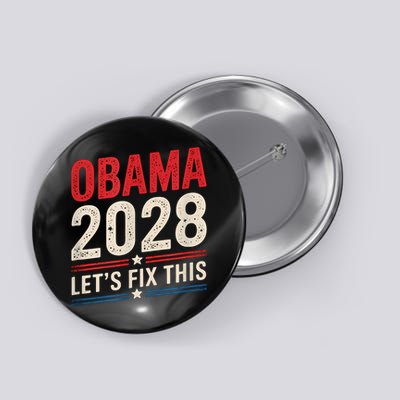 Obama Vintage Retro Patriotic 2028 Political Protest Rally Button