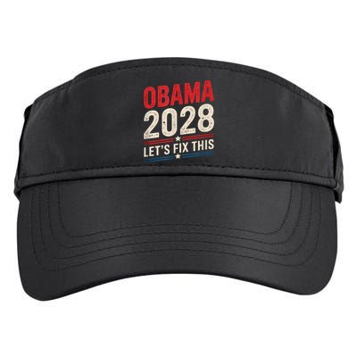 Obama Vintage Retro Patriotic 2028 Political Protest Rally Adult Drive Performance Visor