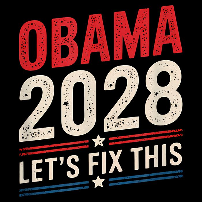 Obama Vintage Retro Patriotic 2028 Political Protest Rally Tank Top