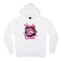 Out Volleyball Ribbon Breast Cancer Awareness Hoodie