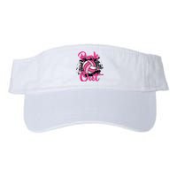 Out Volleyball Ribbon Breast Cancer Awareness Valucap Bio-Washed Visor