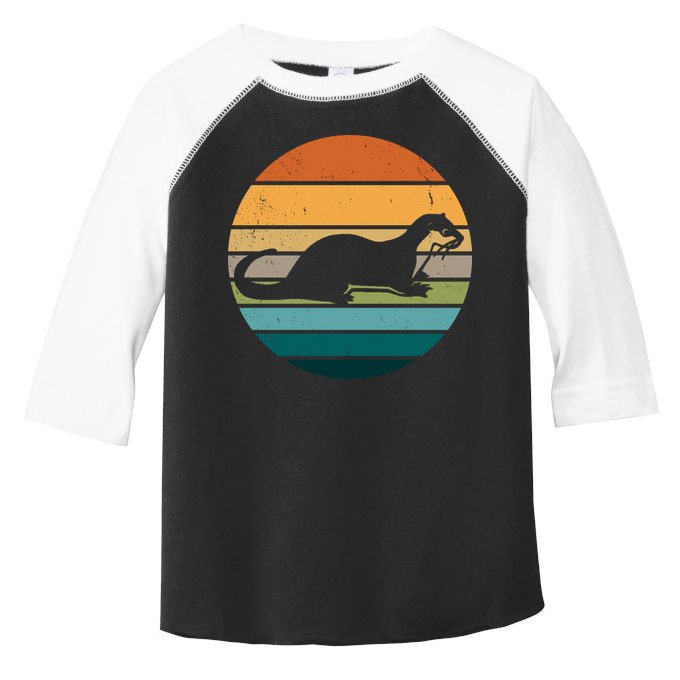 Otter Vintage Retro Logo Toddler Fine Jersey T-Shirt