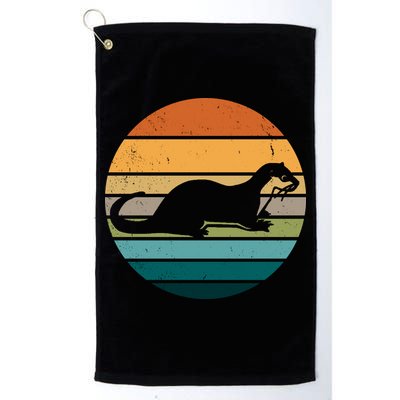 Otter Vintage Retro Logo Golf Towel