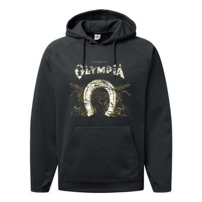 Olympia Vintage Style Pale Performance Fleece Hoodie