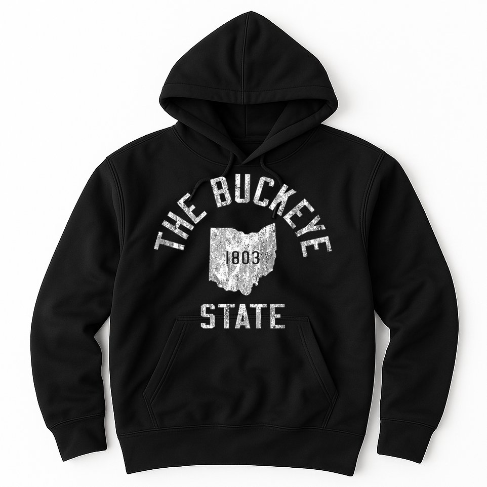 Ohio Vintage Sports Design The Buckeye State Hoodie