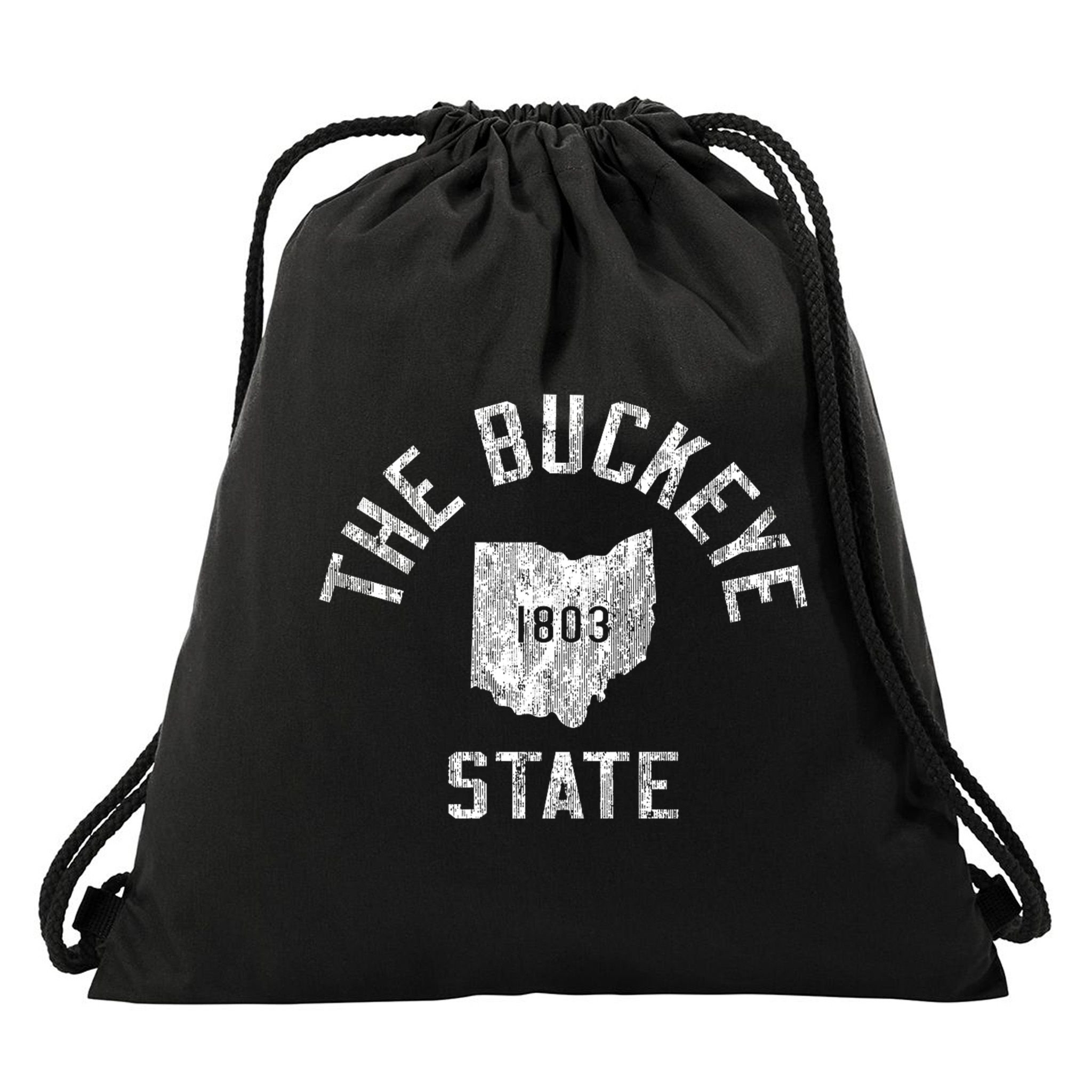 Ohio Vintage Sports Design The Buckeye State Drawstring Bag