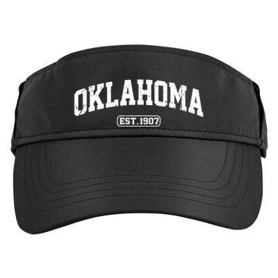 Oklahoma Vintage State Athletic Style Adult Drive Performance Visor