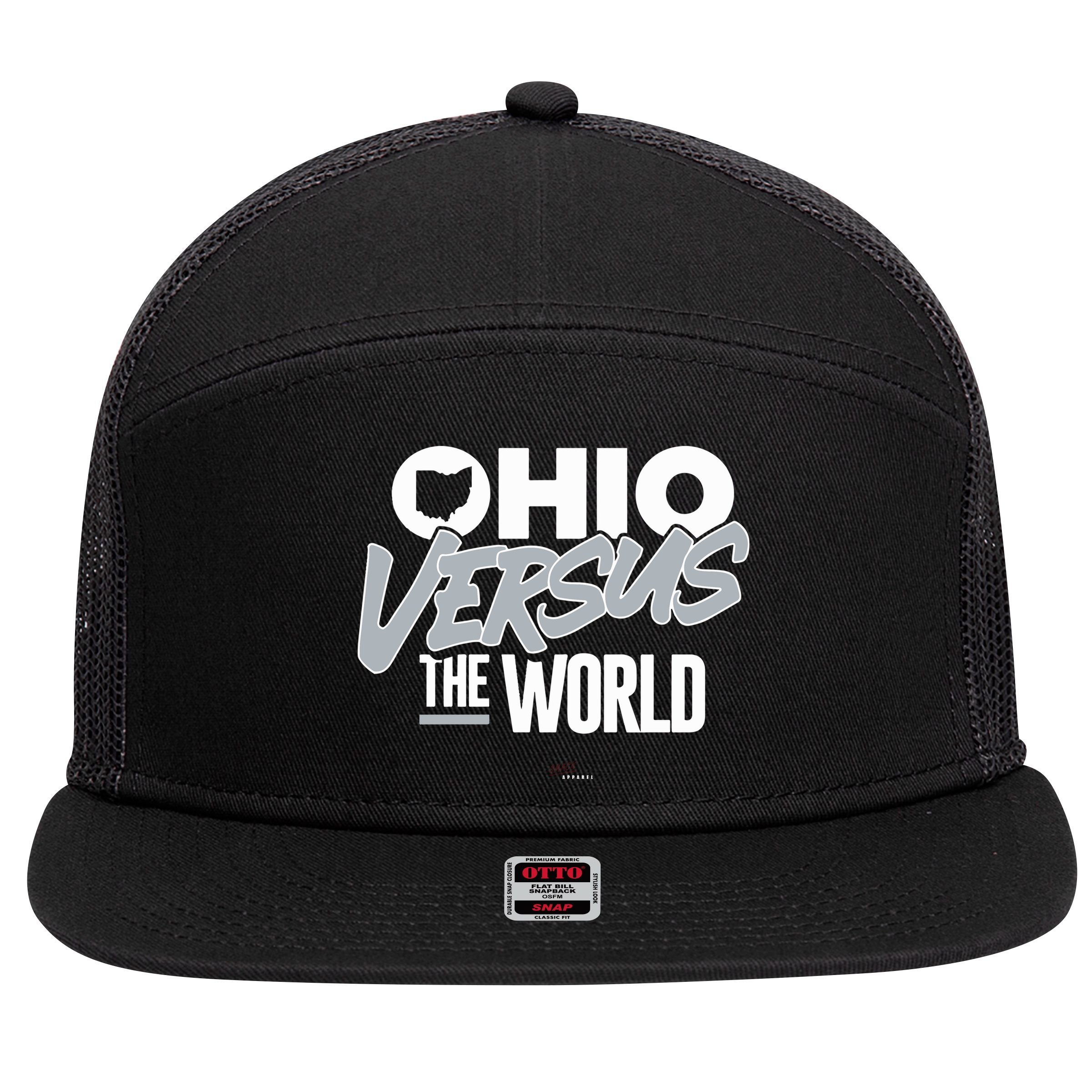 Ohio Versus The World 7 Panel Mesh Trucker Snapback Hat