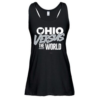 Ohio Versus The World Ladies Essential Flowy Tank