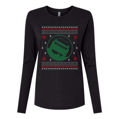 Offroad Vehicle Ugly Christmas Sweater Outdoor Womens Cotton Relaxed Long Sleeve T-Shirt