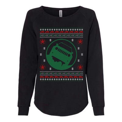 Offroad Vehicle Ugly Christmas Sweater Outdoor Womens California Wash Sweatshirt